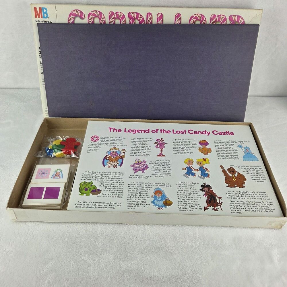 Vintage 1984 Candy Land Board Game Milton Bradley Complete Classic Family Game - Picture 2 of 8
